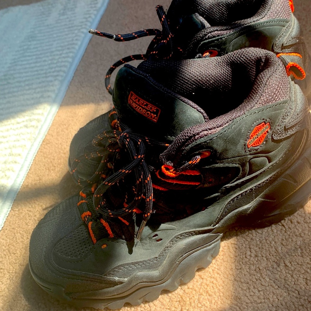 Harley Davison steel toe boot size 6 1/2 only wore once
